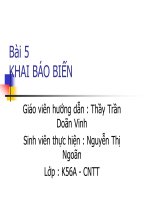 Bài 5 KHAI BÁO BIẾN doc