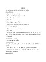 Đề ôn tập tốt nghiệp toán (Phần 4) potx