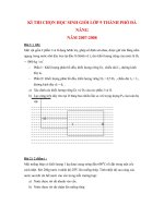 KÌ THI CHỌN HỌC SINH GIỎI LỚP 9 THÀNH PHỐ ĐÀ NẴNG pps