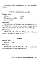 Thực đơn dinh dưỡng cho người bệnh tiểu đường part 7 potx