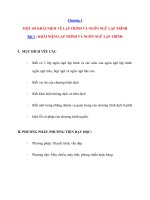 Chương 1 MỘT SỐ KHÁI NIỆM VỀ LẬP TRÌNH VÀ NGÔN NGỮ LẬP TRÌNH pdf