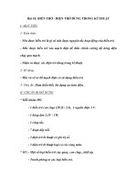 Bài 10: BIẾN TRỞ - ĐIỆN TRỞ DÙNG TRONG KĨ THUẬT ppt