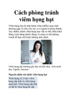 Cách phòng tránh viêm họng hạt pptx