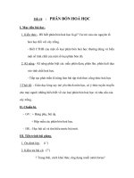 Tiết 16 PHÂN BÓN HOÁ HỌC pot