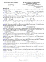 De va dap an thi thu chuyen vinh phuc lan V pot