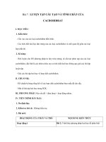 Bài 7 : LUYỆN TẬP CẤU TẠO VÀ TÍNH CHẤT CỦA CACBOHIĐRAT pdf