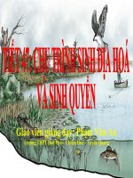 Giáo án điện tử sinh học: Sinh học 12-TRAO ĐỔI VẬT CHẤT QUA CHU TRÌNH SINH ĐỊA HÓA pps