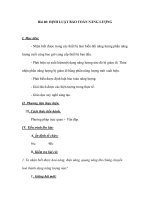 Bài 60: ĐỊNH LUẬT BẢO TOÀN NĂNG LƯỢNG pptx