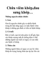 Chữa viêm khớp,đau sưng khớp… pps