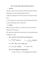 Tiết 1. Giá trị lớn nhất và giá trị nhỏ nhất của hàm số pptx