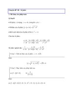 Chuyên đề VII: Số phức pdf
