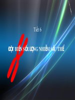 Giáo án điện tử môn sinh học: Sinh Học lớp 12- Đột biến số lượng nhiễm sắc thể- Cơ Bản ppt