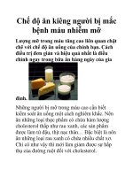 Chế độ ăn kiêng người bị mắc bệnh máu nhiễm mỡ ppsx