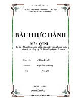 phân tích công việc của nhân viên phòng kinh doanh tại công ty cổ phần tập đoàn g.home