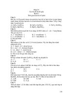 Bộ đề thi môn hóa_Đề 1 ppt