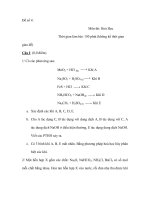 Đề số 4: Môn thi: Hoá Học ppt