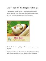 Loại bỏ mụn đầu đen đơn giản và hiệu quả pptx