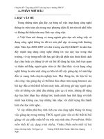 chuyên đề ứng dung công nghệ thông tin vào dạy học ở trường thcs