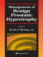 Management of Benign Prostatic Hypertrophy - part 1 pptx
