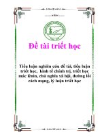 Đề tài triết học 