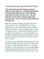 BẤM HUYỆT CHỮA BỆNH VIÊM TÚI MẬT pptx