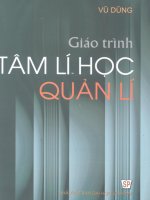 Giáo trình tâm lý học quản lí p1 doc