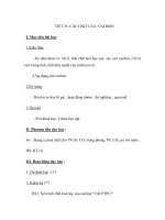 TIẾT 35: CÁC OXIT CỦA CACBON pdf