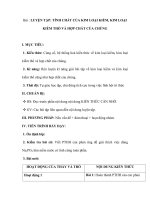 TÍNH CHẤT CỦA KIM LOẠI KIỀM, KIM LOẠI KIỀM THỔ VÀ HỢP CHẤT CỦA CHÚNG potx