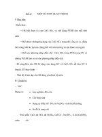 Tiết 3 MỘT SỐ OXIT QUAN TRỌNG pps