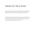 Người gầy xanh - Mặc sao cho đẹp? pps