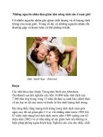 Những nguyên nhân làm giảm khả năng sinh sản ở nam giới pot