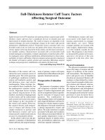 Các yếu tố ảnh hưởng đến kết quả phẫu thuật pptx