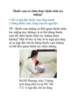 Thuốc cam có chữa được bệnh chân tay miệng? pdf