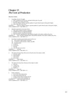Chapter 13 The Costs of Production potx