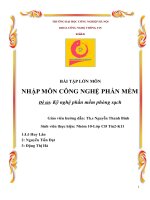 Kỹ nghệ phần mềm phòng sạch_Nhập môn công nghệ phần mềm pot