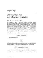 Chemical Pesticides: Mode of Action and Toxicology - Chapter 8 pptx