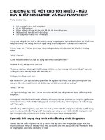 CHƯƠNG V: TỪ MỘT CHO TỚI NHIỀU - MẪU DUY NHẤT SINGLETON VÀ MẪU FLYWEIGHT pdf