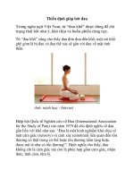 Thiền định giúp bớt đau pot