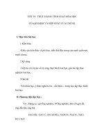 THỰC HÀNH: TÍNH CHẤT HÓA HỌC CỦA KHI KIM VÀ HỢP CHẤT CỦA CHÚNG pot