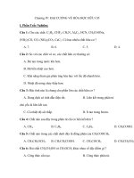 Chương IV: ĐẠI CƯƠNG VỀ HÓA HỌC HỮU CƠ ppsx