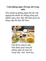Cách phòng ngừa rối loạn mỡ trong máu pot