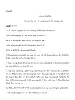 Đề số 22: Môn thi: Hoá Học pot