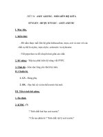 TIẾT 56: AXIT AXETIC. MỐI LIÊN HỆ GIỮA ETYLEN - RƯỢU ETYLIC - AXIT AXETIC pps