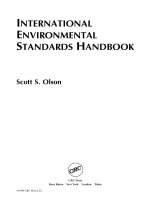 INTERNATIONAL ENVIRONMENTAL STANDARDS HANDBOOK - PART 1 pptx