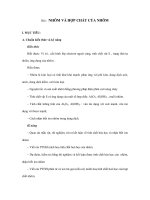 Bài : NHÔM VÀ HỢP CHẤT CỦA NHÔM pptx