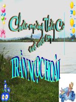 Giáo án điện tử môn sinh học: Sinh học lớp 12- Biến động cá thể sinh vật potx