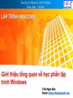 LẬP TRÌNH WINDOWS-bài 1 potx