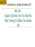 Giáo án điện tử sinh học: Sinh học lớp 12-Quần Xã Sinh Vật Và Một Số Đặc Trưng Cơ Bản Của Quần Xã docx