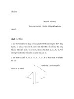 Đề số 10: Môn thi: Hoá Học ppt