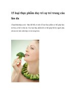 15 loại thực phẩm duy trì sự trẻ trung của làn da potx